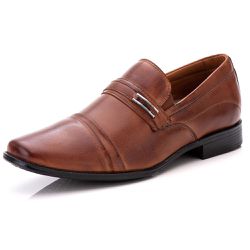 Sapato Masculino Social Comfort Pinhão Couro DIfra... - DIFRANCA ATACADO