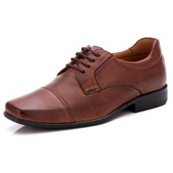 Sapato Masculino Social Comfort Pinhão Couro DIfra... - DIFRANCA ATACADO