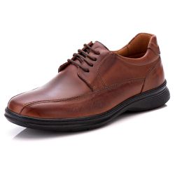 Sapato Masculino Casual Comfort Pinhão Couro DIfra... - DIFRANCA ATACADO