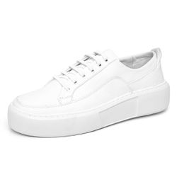 Tênis Masculino Casual Branco Couro DIfranca - 281... - DIFRANCA ATACADO