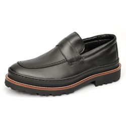 Sapato Casual Masculino Mocassim Preto Couro DIfra... - DIFRANCA ATACADO