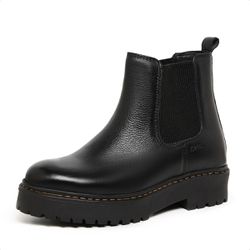 Bota Feminina Coturno Preto Couro Floater DIfranca... - DIFRANCA ATACADO