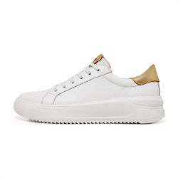 Tênis Feminino Casual Branco Couro Napa Fly DIfran... - DIFRANCA ATACADO