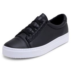 Tênis Feminino Casual Vegano DIfranca 2229 - Preto... - DIFRANCA ATACADO