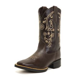 Bota Feminina Texana Café Couro DIfranca - 6169 - ... - DIFRANCA ATACADO
