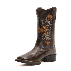 Bota Feminina Texana Chocolate Couro DIfranca - 61... - DIFRANCA ATACADO