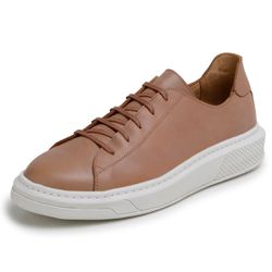 Tênis Masculino Casual Marrom Couro DIfranca - 501... - DIFRANCA ATACADO