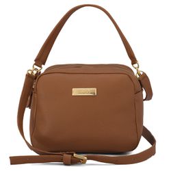 Bolsa Feminina de Mão com Alça Transversal Caramel... - DIFRANCA ATACADO