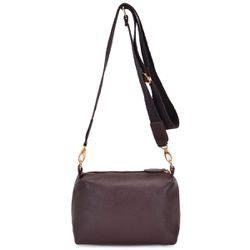 Bolsa Feminina Alça Transversal Café em Couro DIfr... - DIFRANCA ATACADO