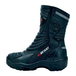 Bota Masculina Motociclista Preto Couro DIfranca -... - DIFRANCA ATACADO