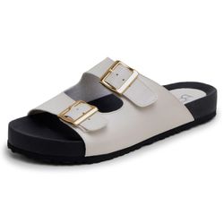 Sandália Feminina Papete Off White Altar Difranca ... - DIFRANCA ATACADO