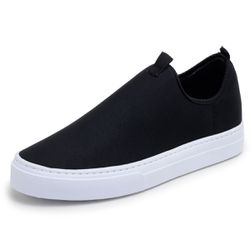 Tênis Masculino Casual Silp On Preto Neoprene DIfr... - DIFRANCA ATACADO