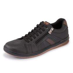 Tênis Masculino Casual Preto DIfranca - ST-170 - S... - DIFRANCA ATACADO