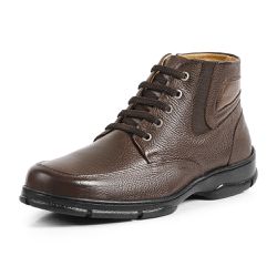 Bota Masculina Casual Confort Pinhão Couro DIfranc... - DIFRANCA ATACADO