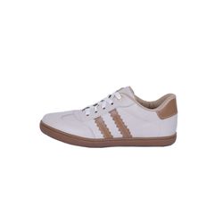 Tênis Feminino Casual Couro Bege Difranca - 113 - ... - DIFRANCA ATACADO