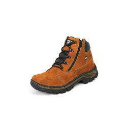 Bota Masculina Adventure Camel Couro Nobuck DIfran... - DIFRANCA ATACADO