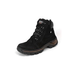 Bota Masculina Adventure Preto Couro Nobuck DIfran... - DIFRANCA ATACADO