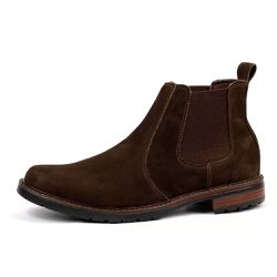 Bota Chelsea Elástico Bico Redondo Couro Legítimo ... - DIFRANCA ATACADO