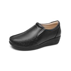 Sapato Feminino Mocassim Preto Couro DIfranca - 08... - DIFRANCA ATACADO