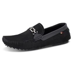 Mocassim Drive Casual Couro Legítimo Nobuck Steel ... - DIFRANCA ATACADO