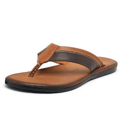 Chinelo Masculino Couro Legitimo Naturale Perfurad... - DIFRANCA ATACADO