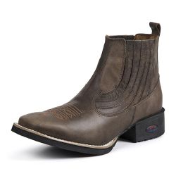 Bota Country Austin Masculina Couro Florão Fakcini... - DIFRANCA ATACADO