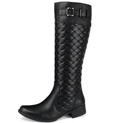 Bota Feminina Cano Alto Montaria Cla Cle - 208 - P... - DIFRANCA ATACADO