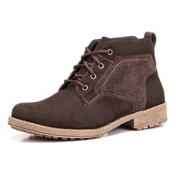 Coturno Casual Masculino em Couro Nobuck Street Ma... - DIFRANCA ATACADO