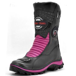Bota Motociclista Atron Shoes - 302 - Pink - 302-B... - DIFRANCA ATACADO