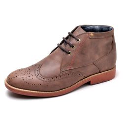 Bota Casual Masculina Brogue Oxford Reta Oposta - ... - DIFRANCA ATACADO