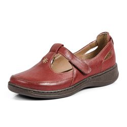 Sapato Feminino Couro Legítimo Linha Boneca Flower... - DIFRANCA ATACADO