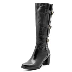 Bota Feminina 3 Fivelas Atron Shoes - 9062 - Preta... - DIFRANCA ATACADO