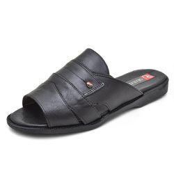 Chinelo Masculino Couro Legitimo Linha Extremo Con... - DIFRANCA ATACADO