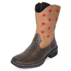 Bota Texana Feminina Couro Estrela DIfranca - VF20... - DIFRANCA ATACADO