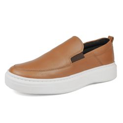 Iate Slip On Masculino Couro DIfranca - 18002 - Ca... - DIFRANCA ATACADO