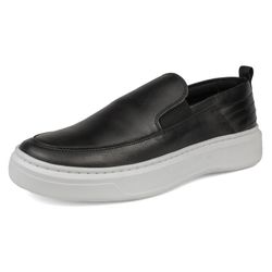 Iate Slip On Masculino Couro DIfranca - 18002 - Pr... - DIFRANCA ATACADO