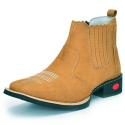 Bota Texana Masculina Couro Nobuck DIfranca - AE45... - DIFRANCA ATACADO