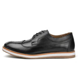 Sapato Casual Masculino Oxford Preto Couro DIfranc... - DIFRANCA ATACADO