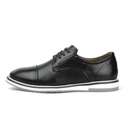 Sapato Casual Masculino Oxford Preto Couro DIfranc... - DIFRANCA ATACADO