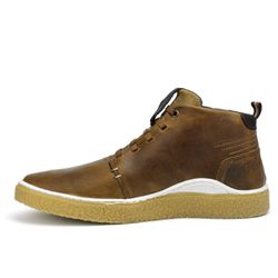 Bota Casual Masculino Mostarda Couro DIfranca - 61... - DIFRANCA ATACADO