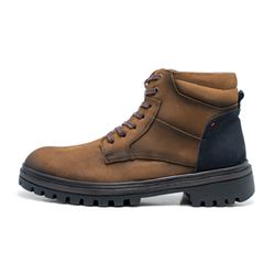 Bota Casual Masculino Terra Marinho Couro DIfranca... - DIFRANCA ATACADO