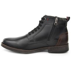 Bota Casual Masculino Preto Couro DIfranca - 054 -... - DIFRANCA ATACADO