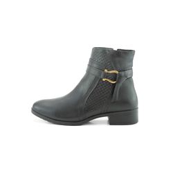 Bota Feminina Michigan Preto Couro DIfranca - 9090... - DIFRANCA ATACADO