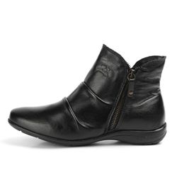 Bota Feminina Botinha Preto Couro DIfranca - 9064 ... - DIFRANCA ATACADO