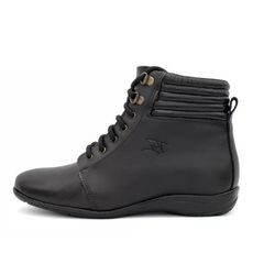 Bota Feminina Botinha Preto Couro DIfranca - 9063 ... - DIFRANCA ATACADO