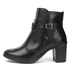 Bota Feminina Firenze Preto Couro DIfranca - 9039 ... - DIFRANCA ATACADO