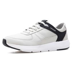 Tênis Masculino Sneaker Gelo Preto Couro DIfranca ... - DIFRANCA ATACADO