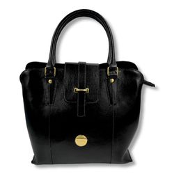 Bolsa Juliete em couro preto