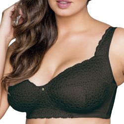 SUTIA PLUS ANATOMICO ULTRA PRETO - Dilady Lingerie