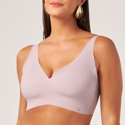 SUTIÃ TOP COM ALÇAS REGULAVEIS ROSA RETRO - Dilady Lingerie